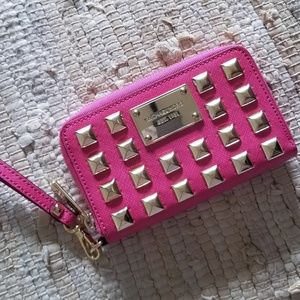 Hot pink wristlet